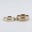 Individual model of wedding rings in 585 red gold