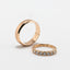 Individual model of wedding rings in 585 red gold