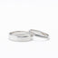 Individual model of wedding rings in white 585 gold