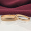 Individual model of wedding rings in 585 red gold