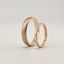 Individual model of wedding rings in 585 red gold