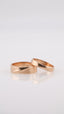 Individual model of wedding rings in 585 red gold