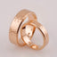 Індивідуальна модель обручок в червоному  золоті