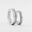Custum Dedign of wedding rings in white 585 gold