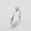 Custum ring model in 585 white gold