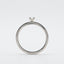 Individual ring model in 585 white gold