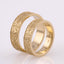 Wedding rings "Vyshyvanka" with ornaments from the Kyiv region