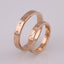 Individual model of wedding rings in white 585 gold