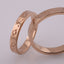 Individual model of wedding rings in white 585 gold
