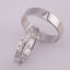 Individual model of wedding rings in white 585 gold