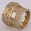Individual model of wedding rings in white 585 gold
