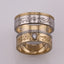 Individual model of wedding rings in white 585 gold