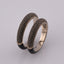Individual model of wedding rings in white 585 gold
