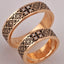 Wedding rings "Vyshyvanka" with ornaments from the Kyiv region