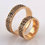Wedding rings "Vyshyvanka" with ornaments from the Kyiv region