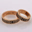 Wedding rings "Vyshyvanka" with ornaments from the Kyiv region