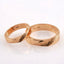 Individual model of wedding rings in white 585 gold