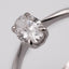 Individual ring model in 585 white gold