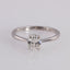 Individual ring model in 585 white gold