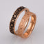 Wedding rings "Vyshyvanka" with ornaments from the Kyiv region
