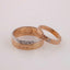 Individual model of wedding rings in white 585 gold