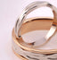 Individual model of wedding rings in white 585 gold