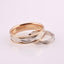 Individual model of wedding rings in white 585 gold