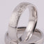 Individual model of wedding rings in white 585 gold