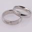 Individual model of wedding rings in white 585 gold
