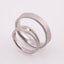 Individual model of wedding rings in white 585 gold