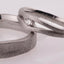 Individual model of wedding rings in white 585 gold