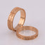 Wedding rings "Vyshyvanka" with ornaments from Donetsk region