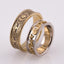 Individual model of wedding rings in white 585 gold