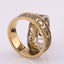Individual model of wedding rings in white 585 gold