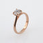 Individual ring model in 585 white gold