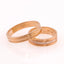 Individual model of wedding rings in white 585 gold