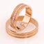 Individual model of wedding rings in white 585 gold