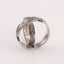 "Vyshyvanka" wedding rings with an ornament of coded words
