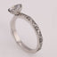 Individual ring model in 585 white gold